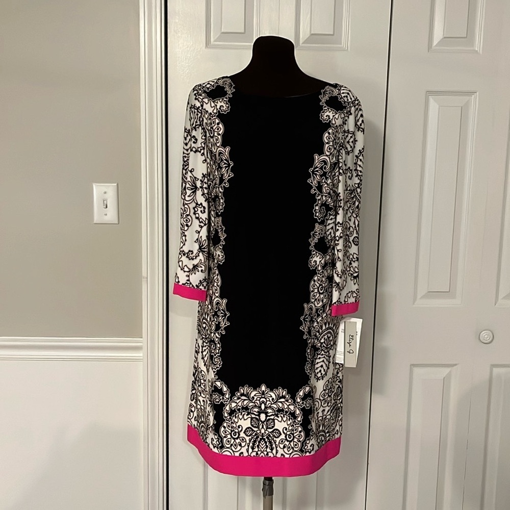 Eliza J Black, White and Dress-NWT-Size 12